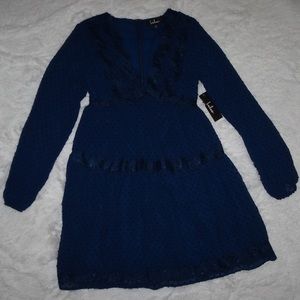 Lulu's Blue Lace Dress
